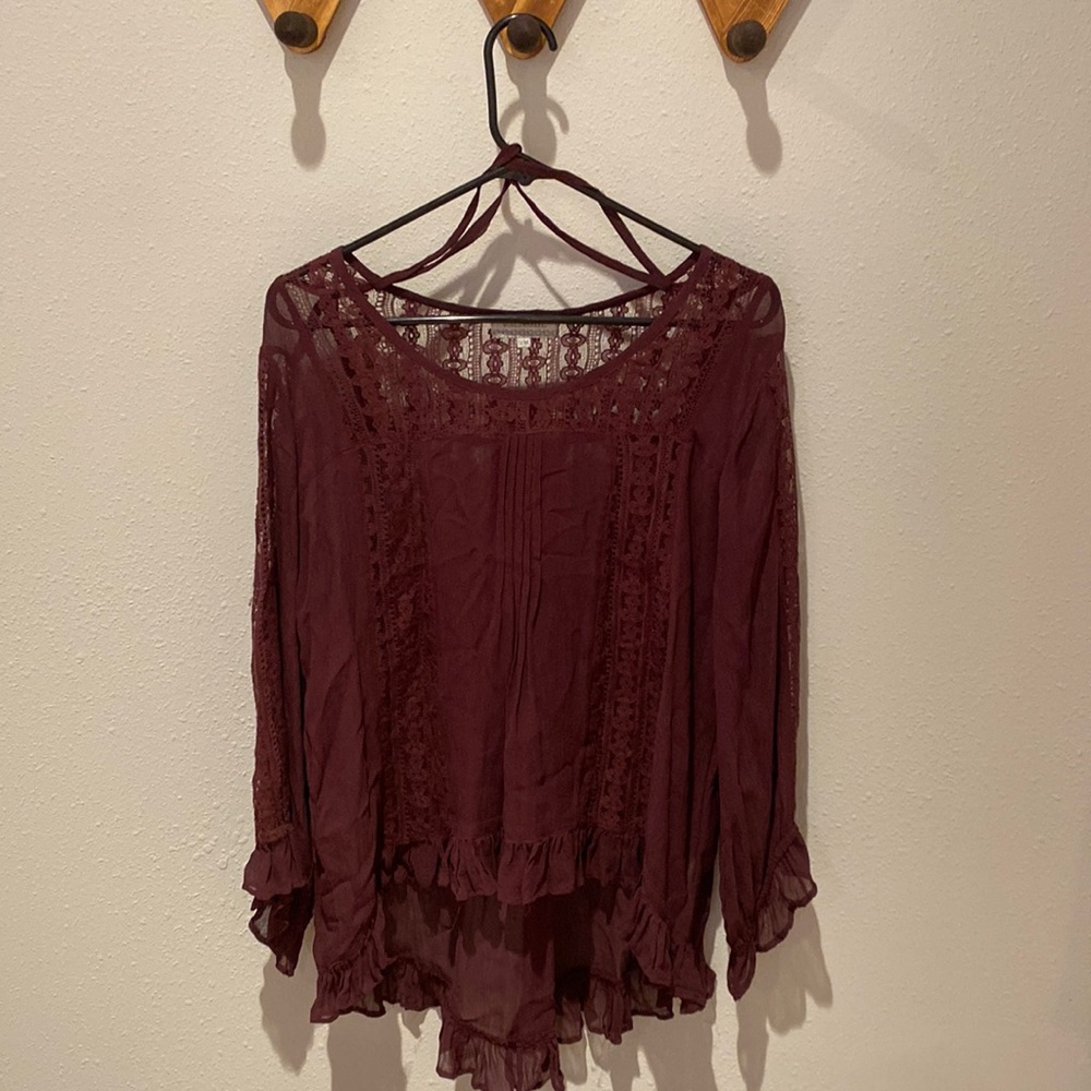 Maroon Blouse